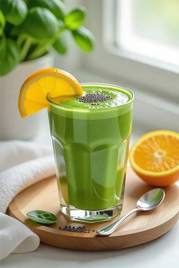 تقویت استخوان معجون سبز اسفناج و پرتقال: سلامت پنهان در طعم ترشمزه