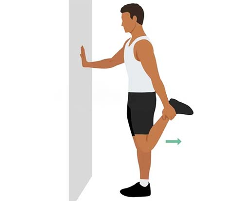 دویدن کشش چهارسر ران (Quadriceps Stretch)