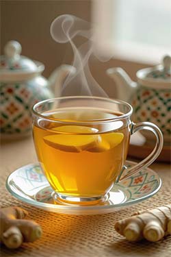 چای زنجبیل (خانگی)
