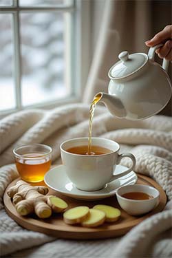 زنجبیل: گرما و تسکین برای مفاصل قفل‌شده